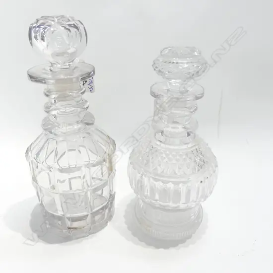 2 SMALL 19THC DECANTERS 