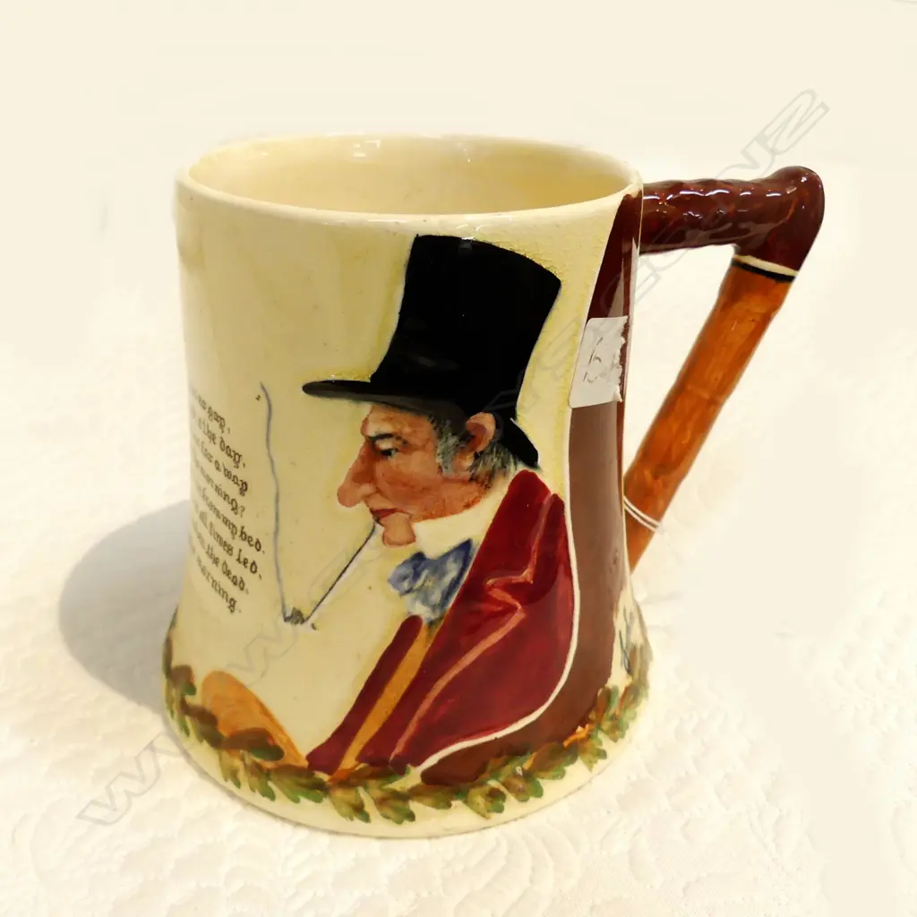 CROWN DEVON MUSICAL JUG AULD LANG SYME / JOHN PEEL TANKARD 180MM Image 1++