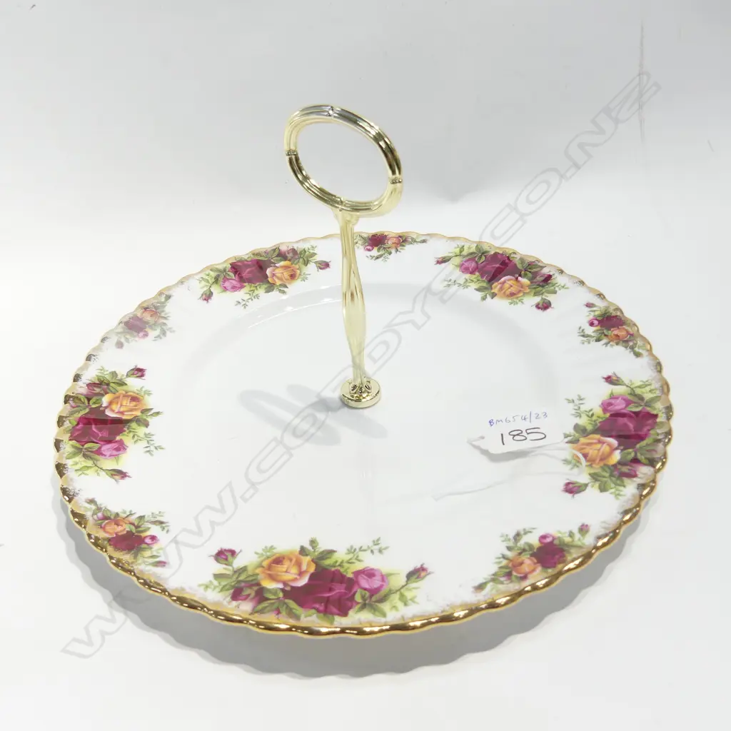 ROYAL ALBERT OLD COUNTRY ROSES, 1 TIER CAKE STAND Image 1++
