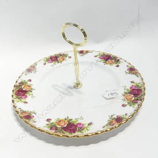 ROYAL ALBERT OLD COUNTRY ROSES, 1 TIER CAKE STAND