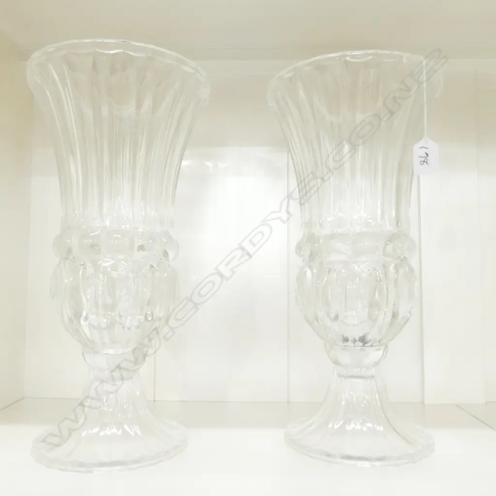 PR PRESSED GLASS VASES H. 400MM Image 1++