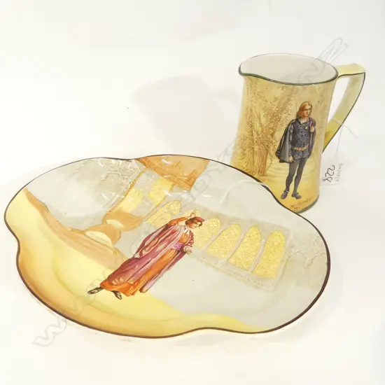 R/DOULTON HAMLET JUG + PLATE