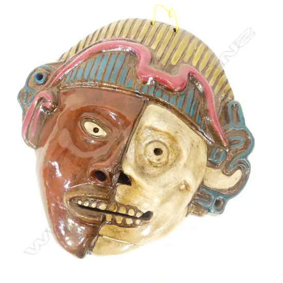S/AMERICAN POTTERY WALL MASK