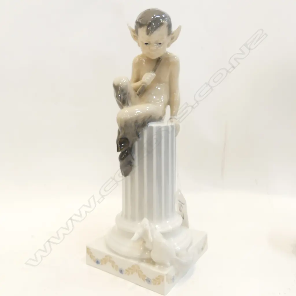 ROYAL COPENHAGEN 456 FAUN ON COLUMN Image 1++