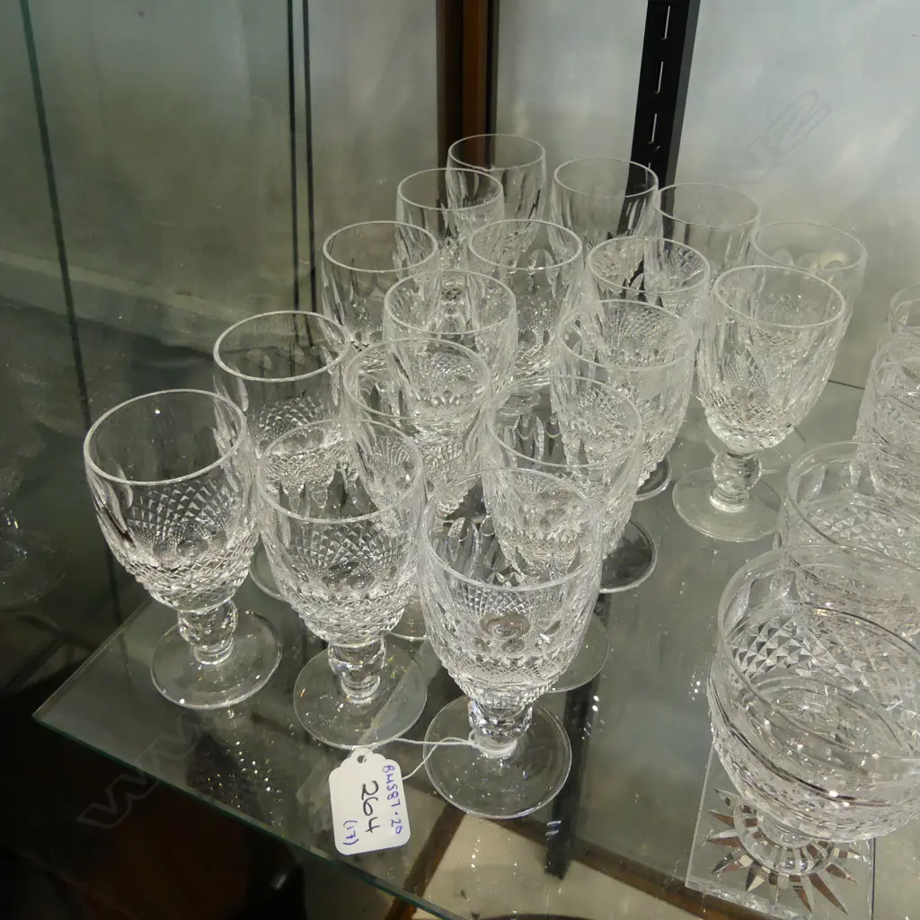 17 SMALL STEMMED WATERFORD GLASSES Image 1++