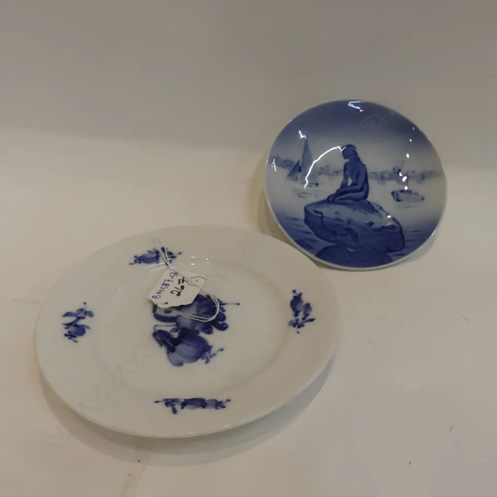 ROYAL COPENHAGEN 10/8091 PLATE AND 4356 LANGELINIE PIN DISH Image 1++