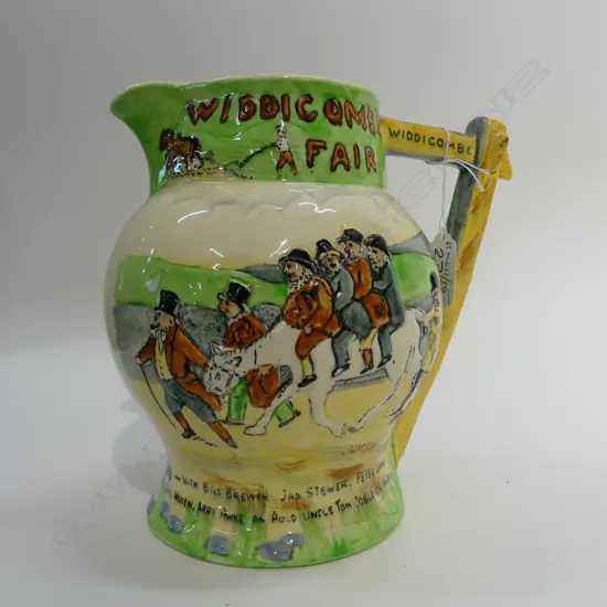 CROWN DEVON WIDDICOMBE FAIR JUG H. 190MM