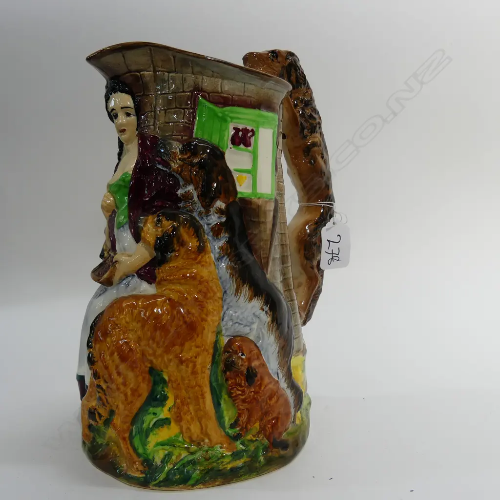 BURLEIGHWARE OLD FEEDING TIME JUG H. 240MM Image 1++