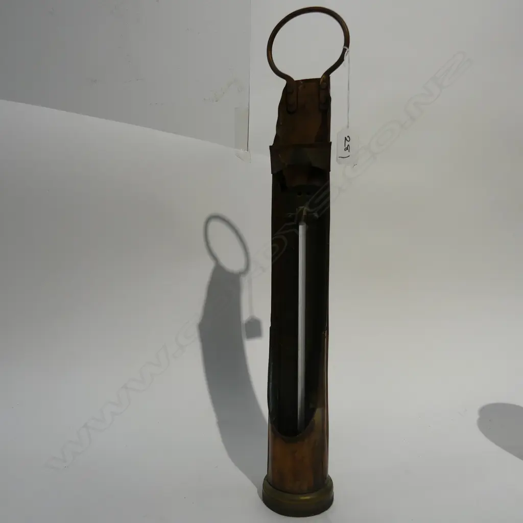 COPPER AND BRASS THERMOMETER L 480 MM Image 1++
