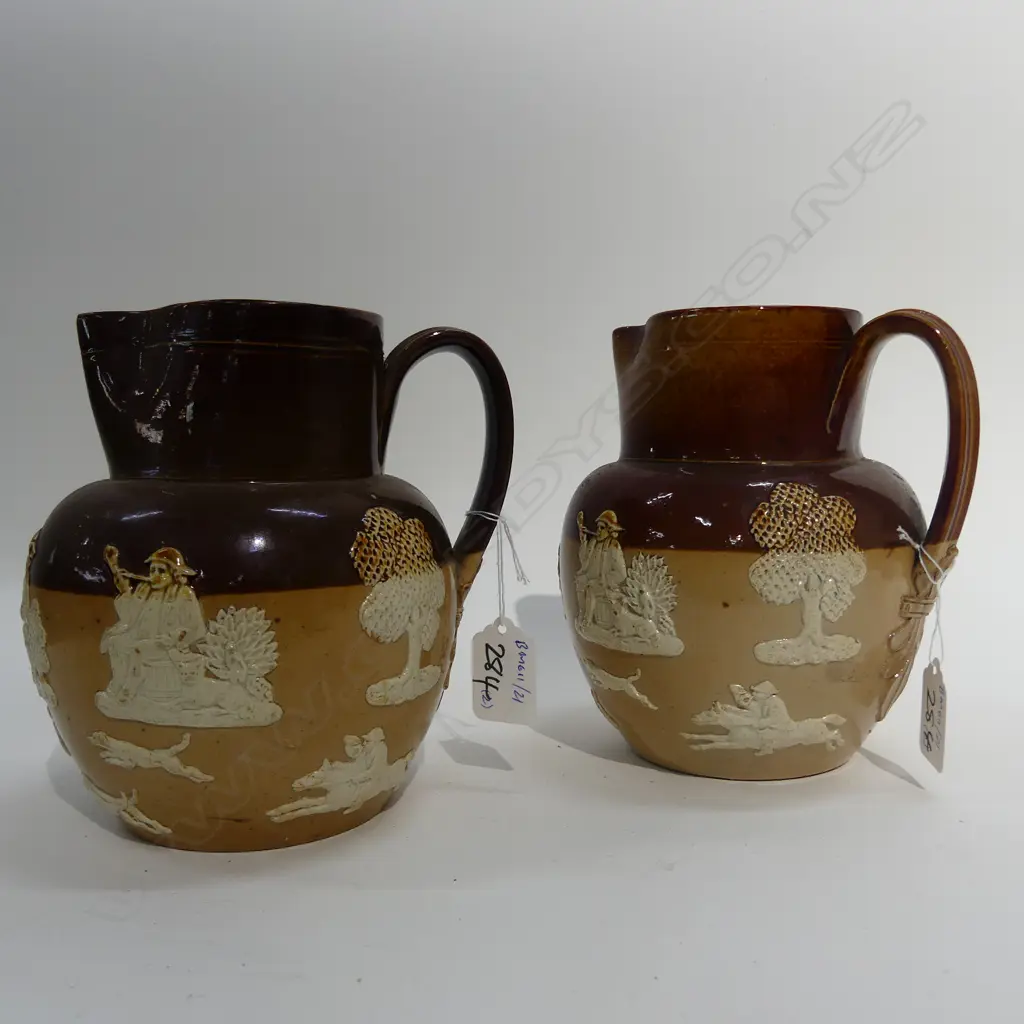 PR R/D LAMBETH SALT GLAZE JUGS H. 180MM Image 1++