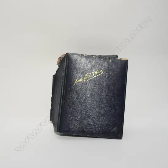 LGE NEAR COMPLETE POSTCARD ALBUM WORLD CARDS