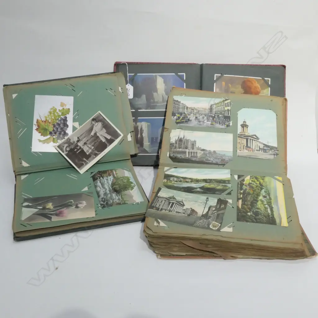 3 ALBUMS VINTAGE POSTCARDS WORLD ETC Image 1++