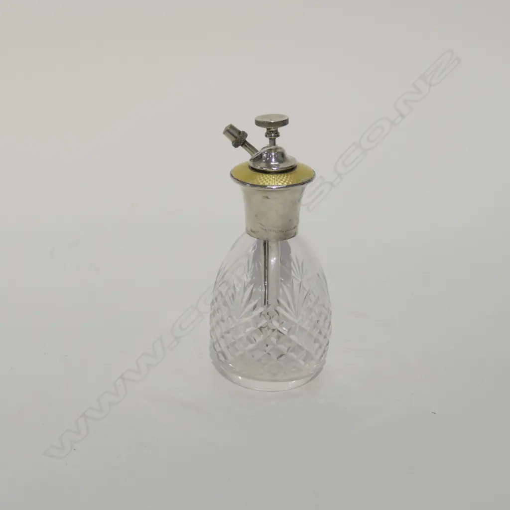 SILVER & ENAMEL PERFUME ATOMISER Image 1++