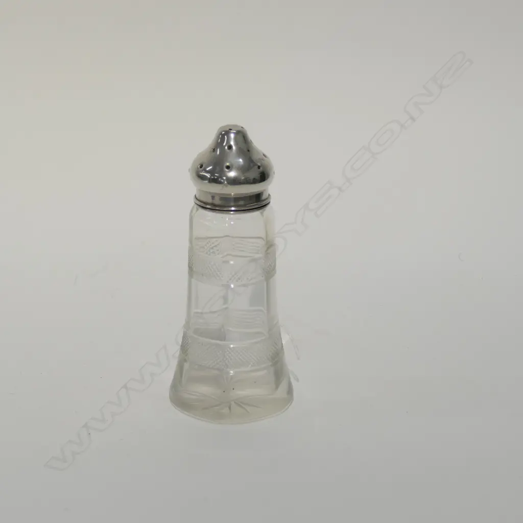 SILVER LIDDED SUGAR CASTOR Image 1++