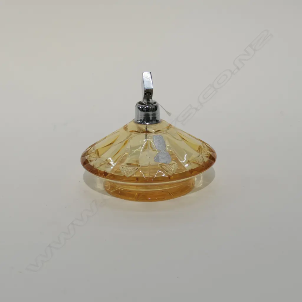 AMBER GLASS PERFUME BOTTLE AF Image 1++