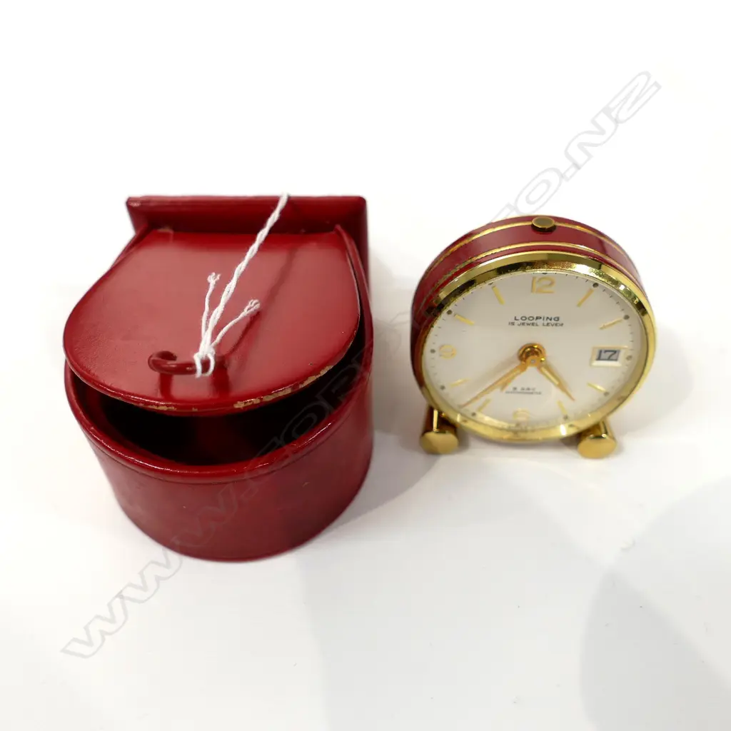 LOOPING SWISS TRAVEL CLOCK - BOXED Image 1++