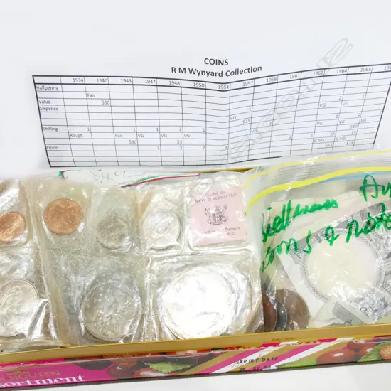 COLLECTION NZ COINS (details on excel sheet) + 1967 NZ DECIMAL SET & COMMONWEALTH GAMES CROWN