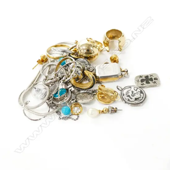 ASSORTED COSTUME EARRINGS, PENDANTS, ETC