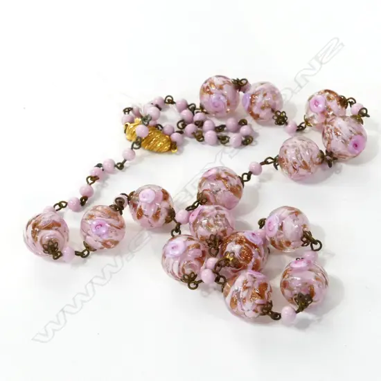 VENETIAN GLASS BEAD NECKLACE