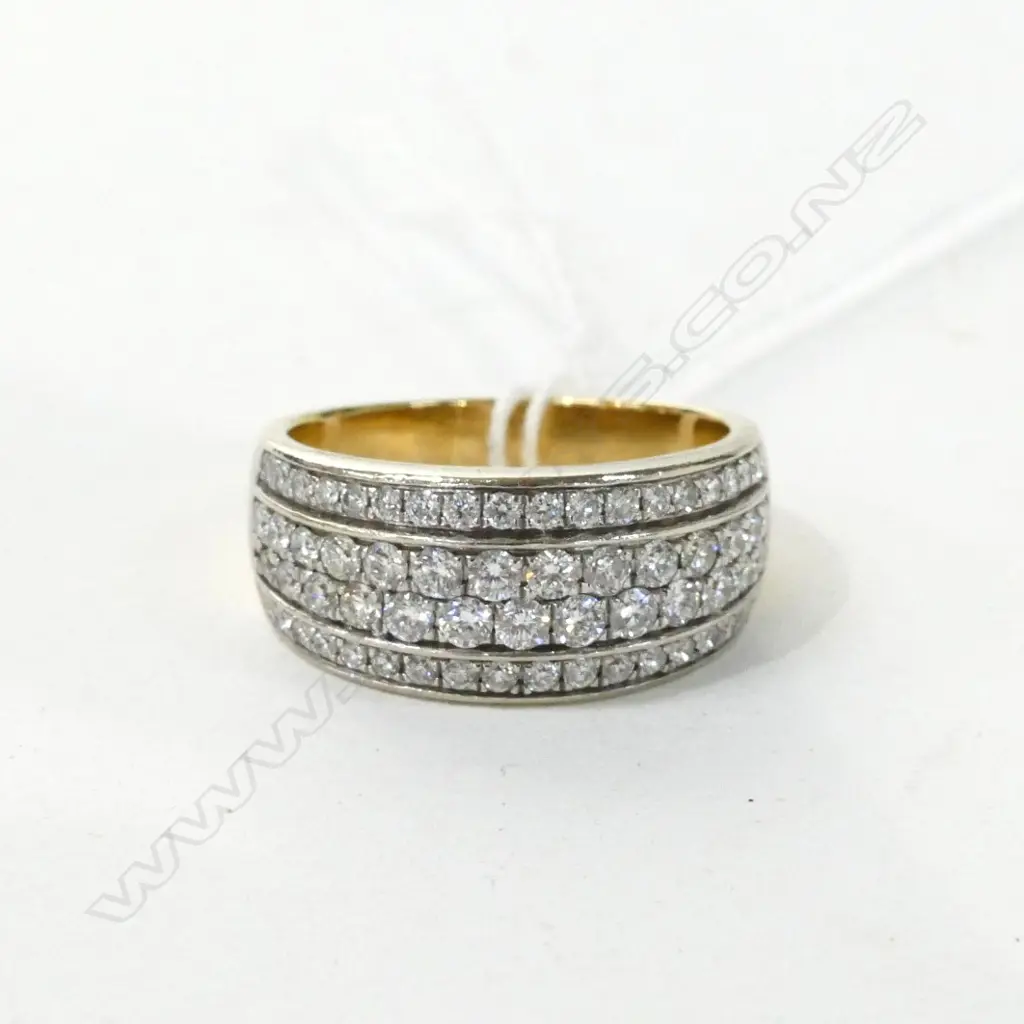 9CT Y/GOLD DIA. MULTI RING Image 1++