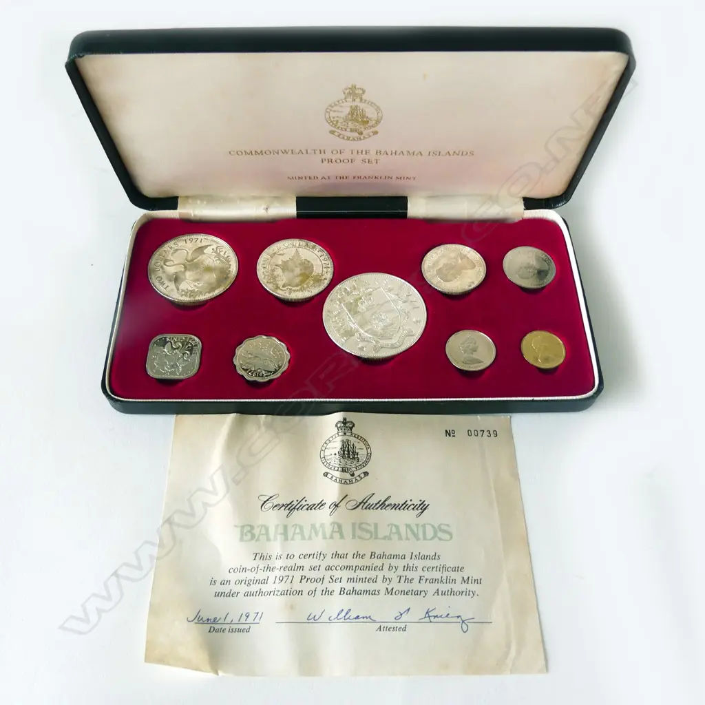 COMMONWEALTH BAHAMAS ISLAND PROOF SET 1971, Image 1++