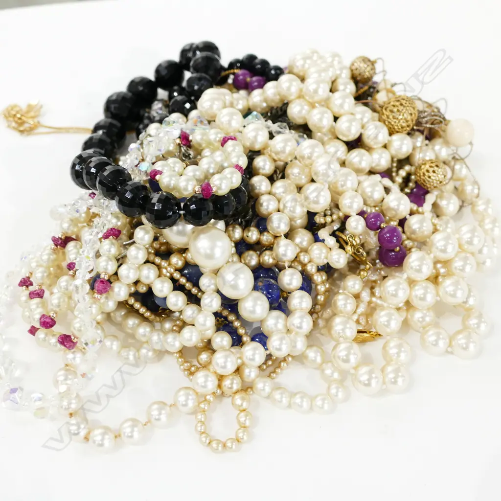 COSTUME JEWELLERY, 20 X NECKLACES Image 1++