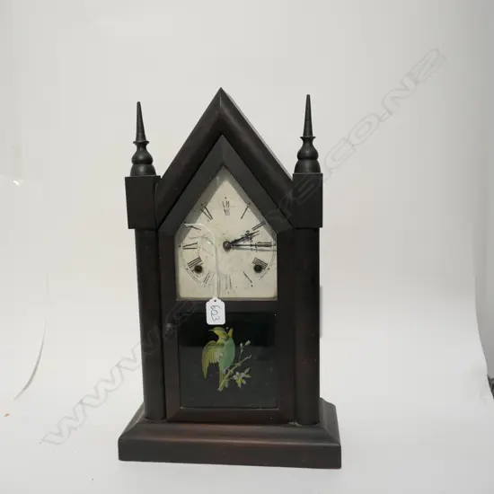 ANTIQUE STEEPLE MANTLE CLOCK
