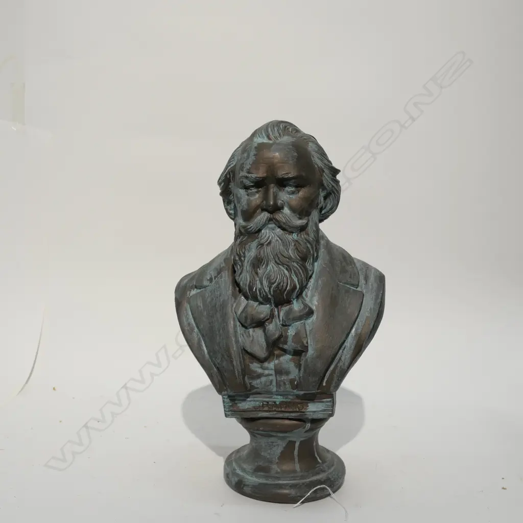 PLASTER BUST OF BRAHMS Image 1++