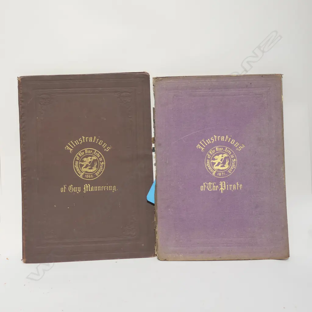 TWO VICTORIAN SKETCH BOOKS WITH ENGRAVINGS Image 1++