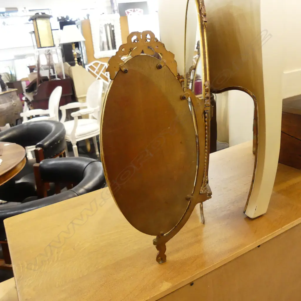 SMALL GILT FRAMED MIRROR Image 1++