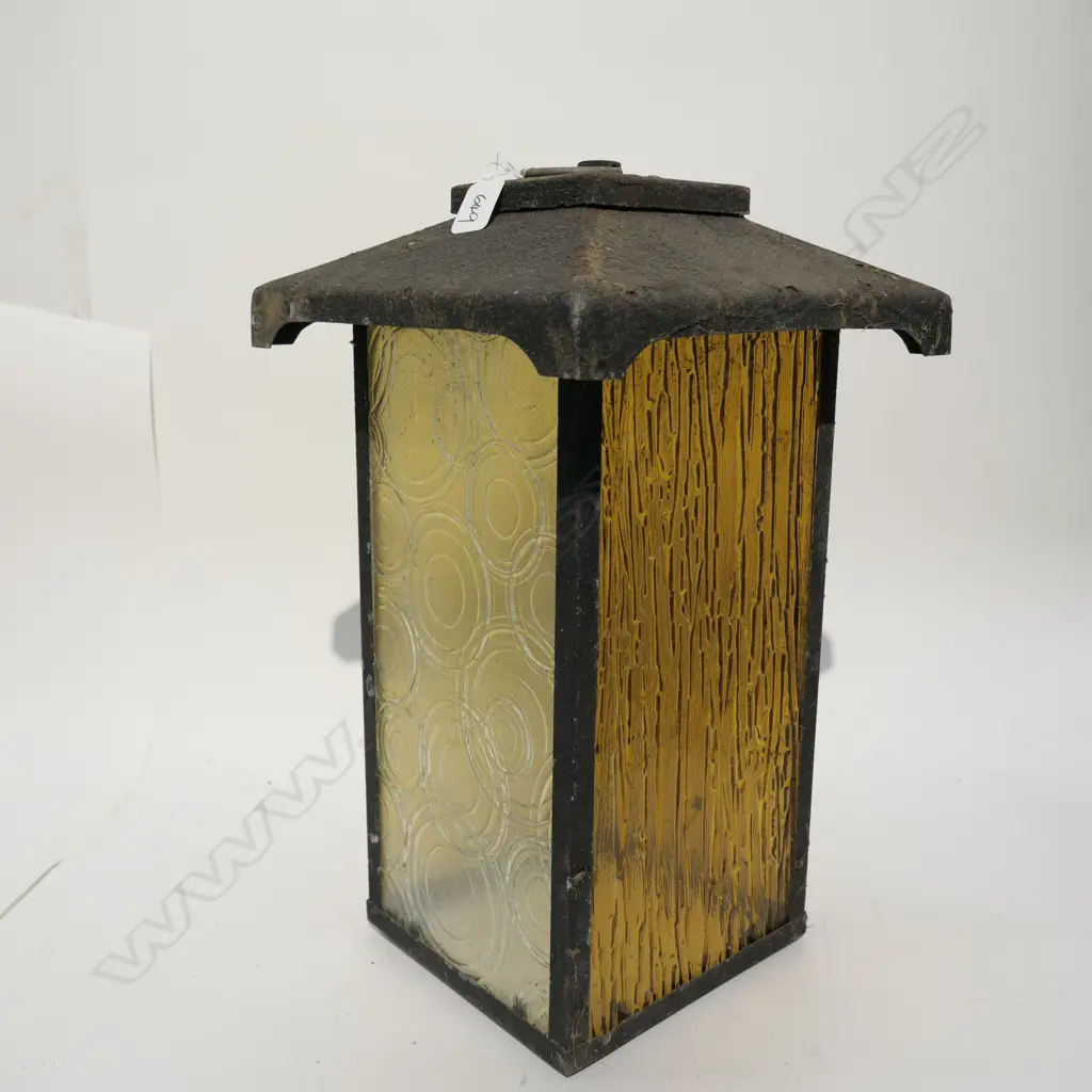 JOHN CRICHTON EXTERIOR  WALL LANTERN C1960  H 430MM Image 1++