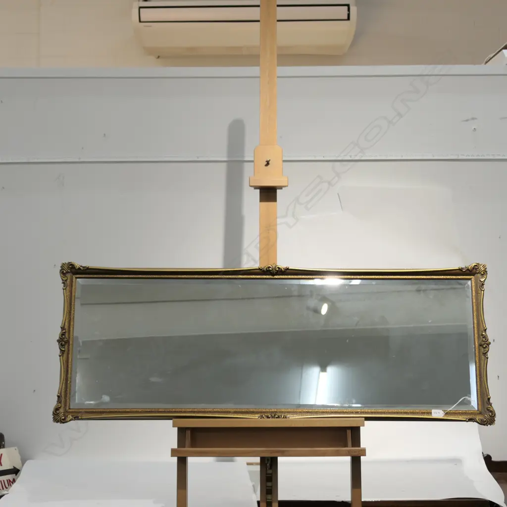 GILT FRAMED BEVEL EDGE HALL MIRROR Image 1++