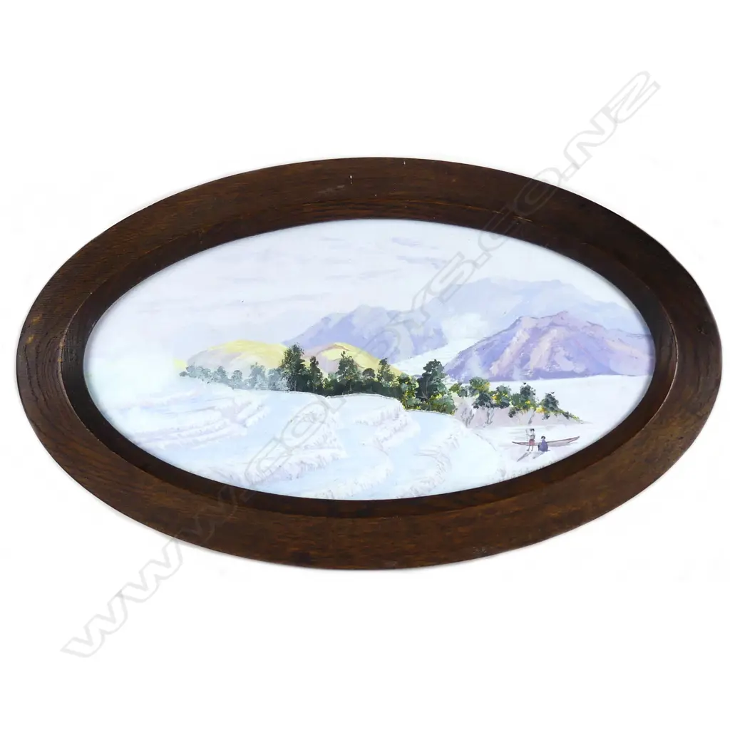 B.J. Sellers 'The White Terraces' watercolour Image 1++