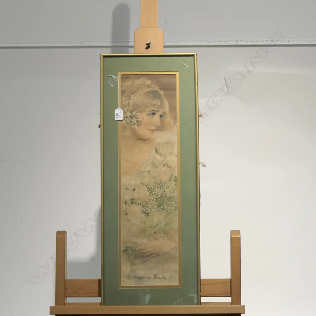 FRAMED 1920S POMPEIAN BEAUTY PRINT 760 X 290 MM Image 1++