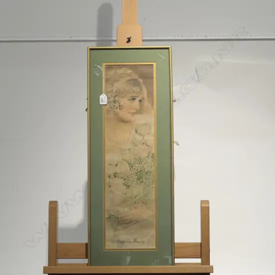 FRAMED 1920S POMPEIAN BEAUTY PRINT 760 X 290 MM
