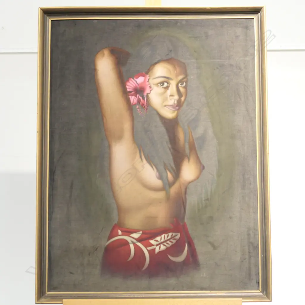 CHARLES MCPHEE PAINTING ON VELVET Image 1++