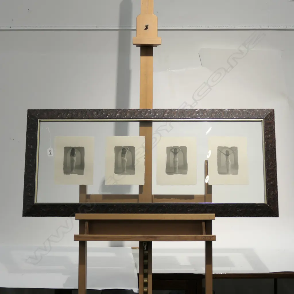 NUDE STUDY IN ART NOUVEAU STYLE FRAME 1060 X 460MM Image 1++