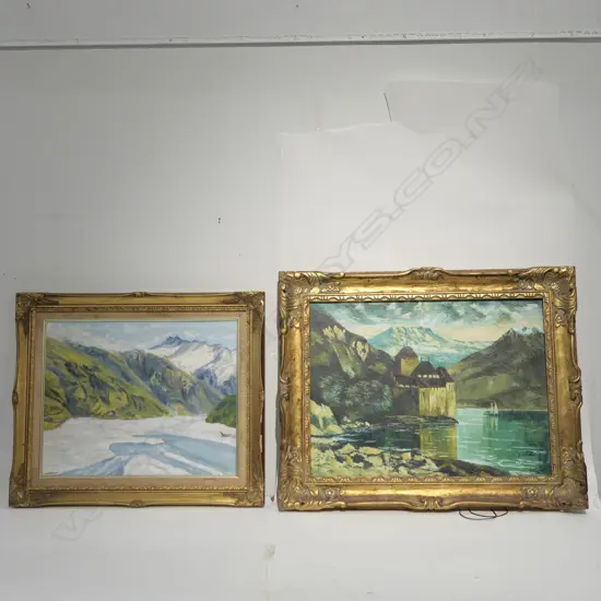 GILT FRAMED OIL + PRINT