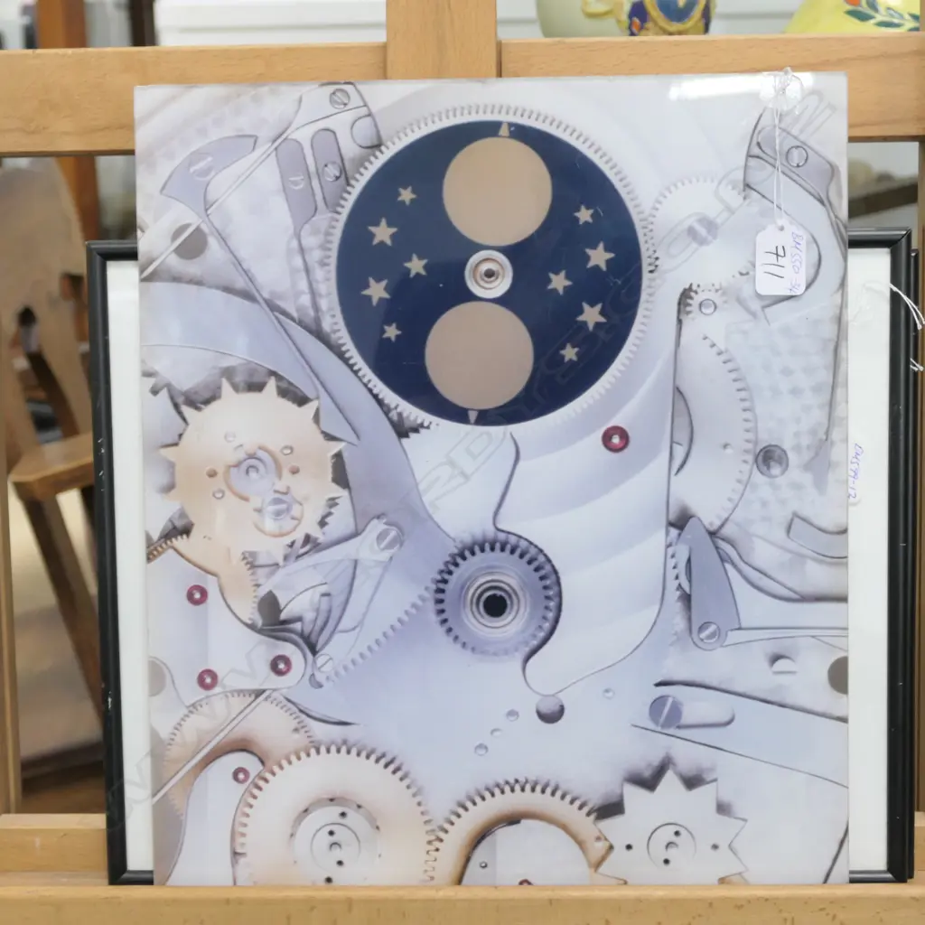 WATCH MOVEMENT PRINT UNDER PERSPEX PANEL Image 1++