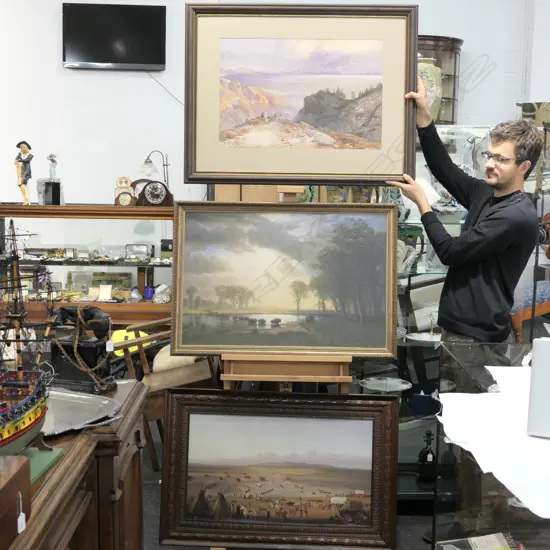 THREE LARGE FRAMED PRINTS