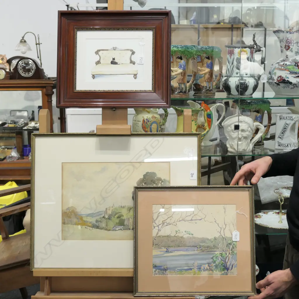 2 FRAMED W/COLOURS + SOFA PRINT Image 1++