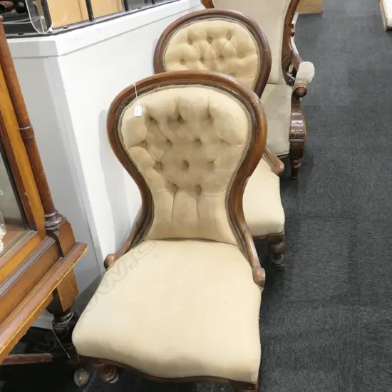 TWO VICT. GRANDMOTHER CHAIRS