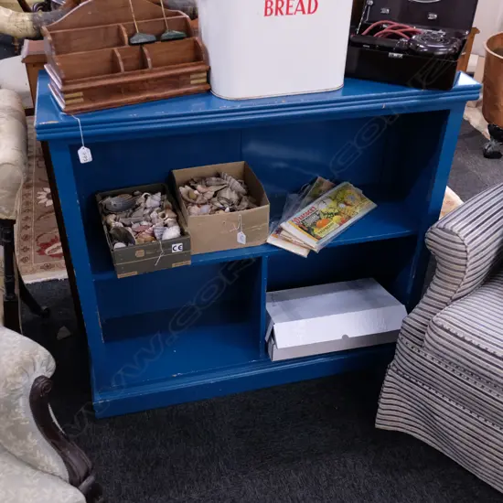 BLUE PAINTED BOOK CASE