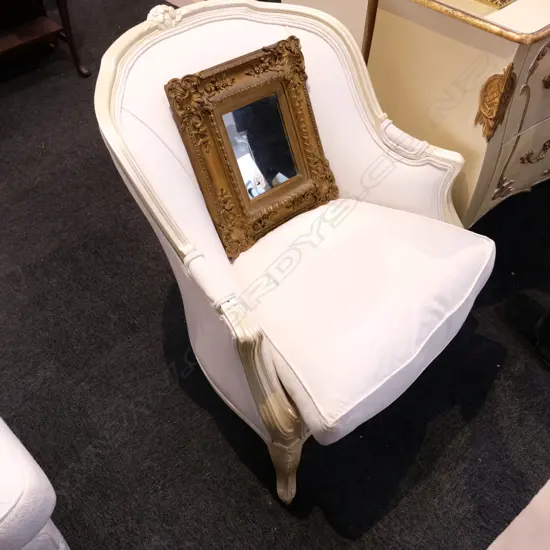 FRENCH CHATEAU STYLE ARMCHAIR H. 880MM