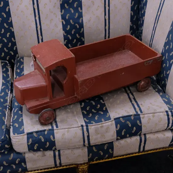 VINTAGE WOODEN TOY TRUCK L 600 MM