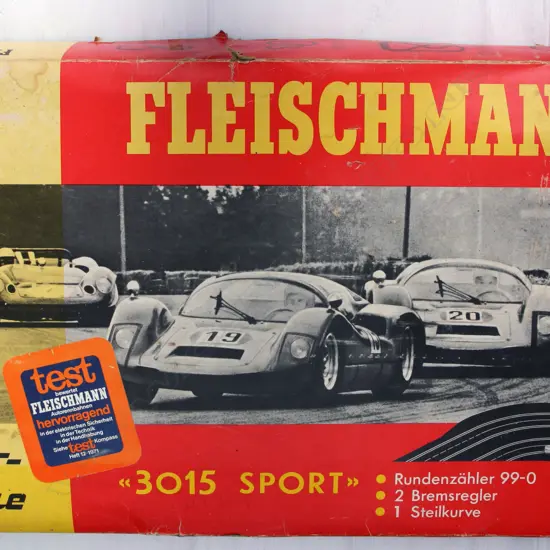 ‘Auto Rallye’ rare and impressive large-scale slot car set by Fleischmann of Berlin
