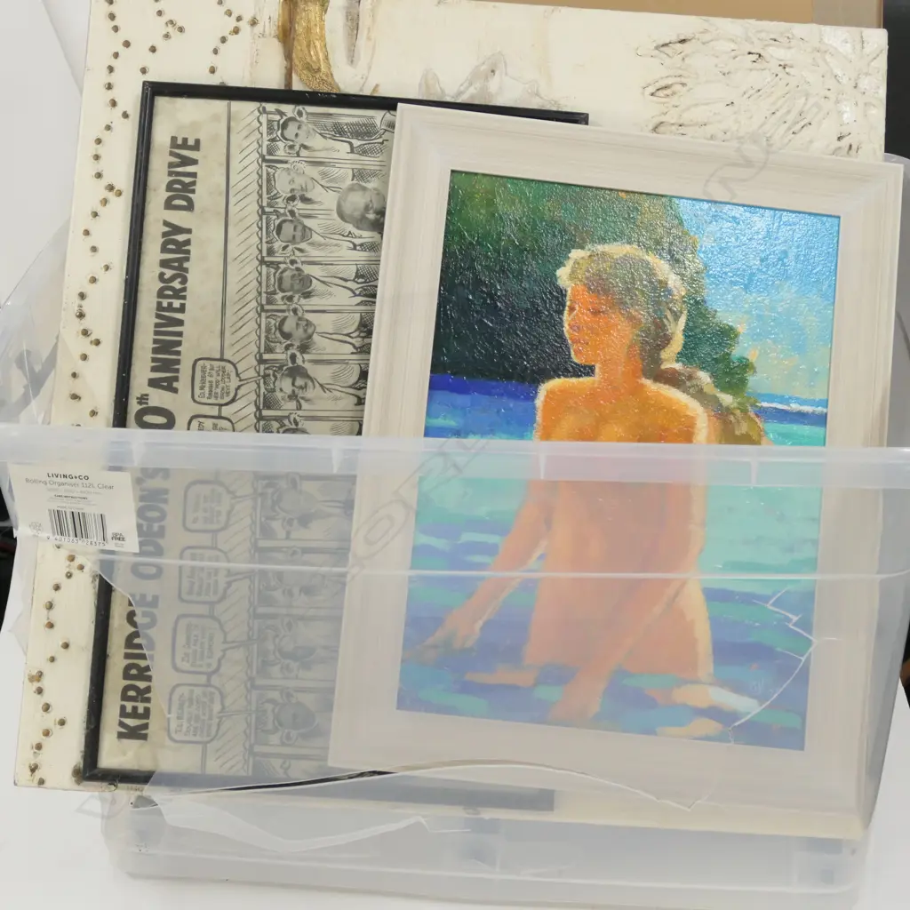 GILT FRAMED PORTRAIT PRINT + DALI TO DEGAS POSTER + KERRIDGE ODEONS PRINT Image 1++