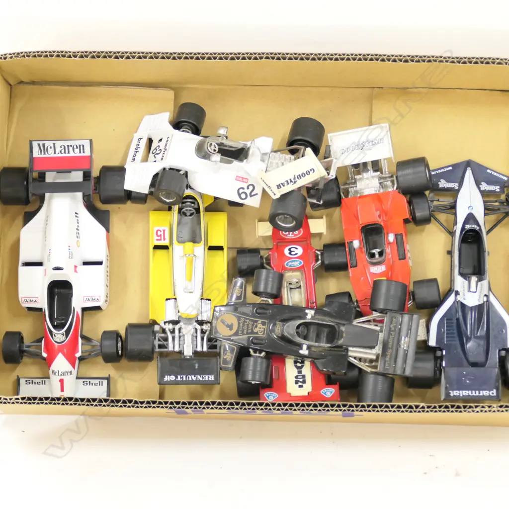 7 ASST FORMULA ONE MODEL RACING CARS L 170 MM Image 1++