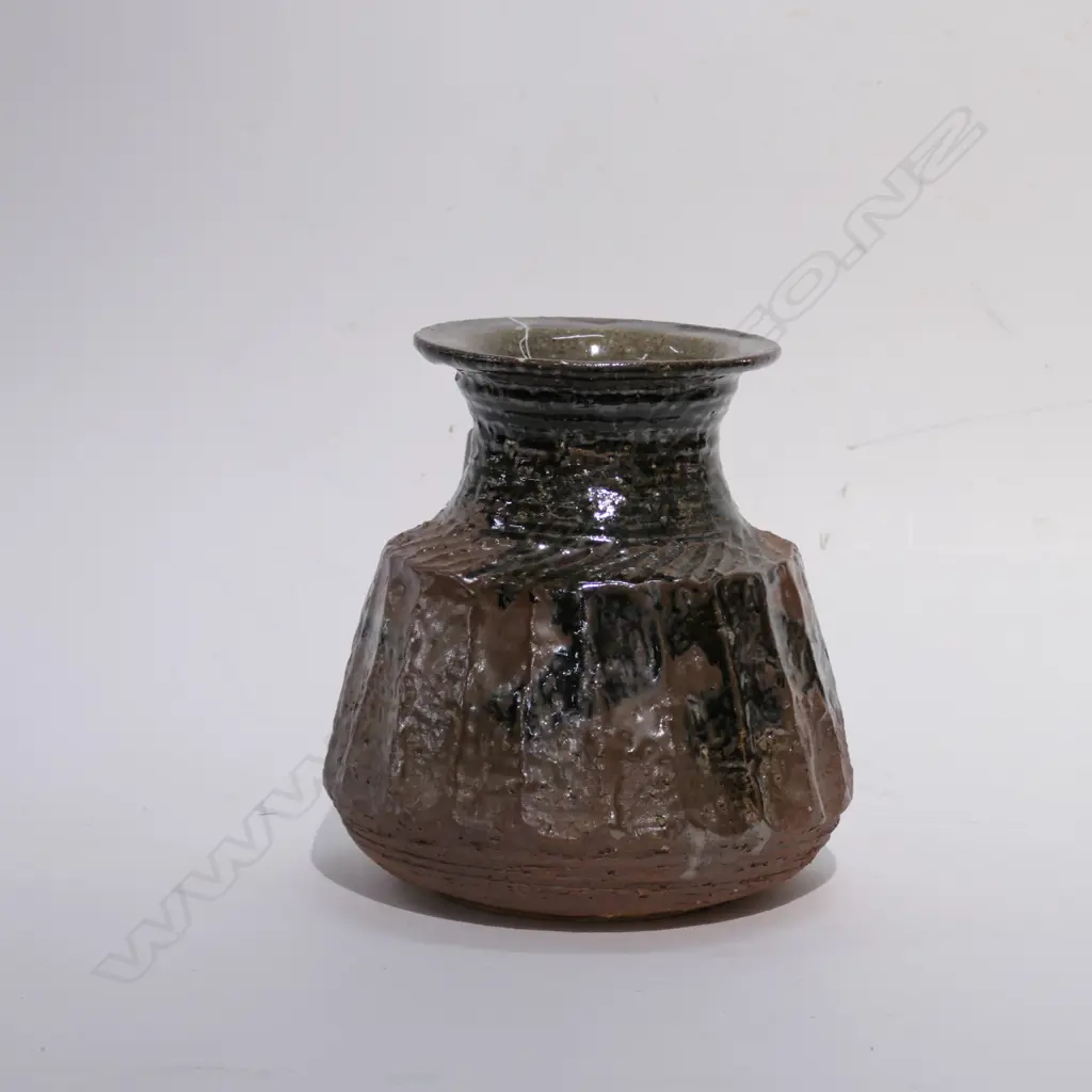 CARL VENDELBOSCH 1978 STUDIO POTTERY VASE LGE Image 1++