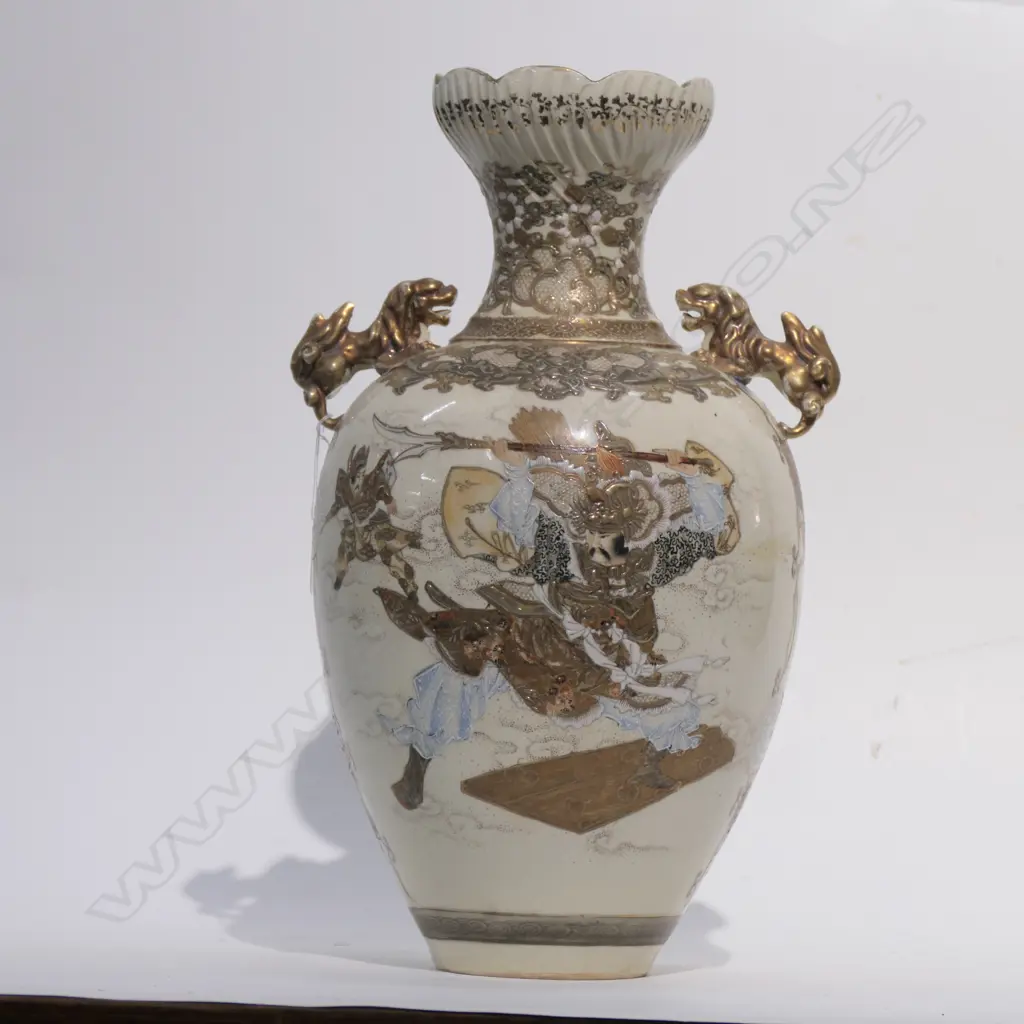 LARGE SATSUMA VASE C1910 H 420 MM Image 1++